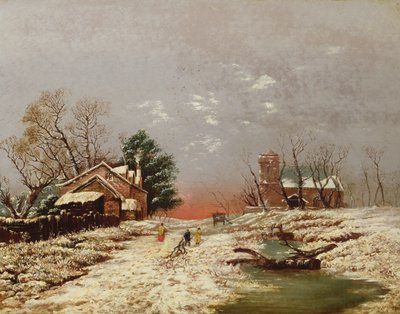 Winterszene von Unbekannt Unbekannt